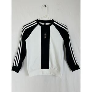 Adidas Youth Boys Crew Sweatshirt Germany Black‎ White SMALL Long Sleeve